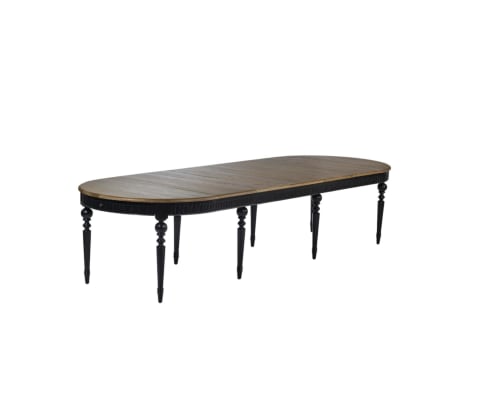 Meubles Tables à manger | Table plateau en chêne extensible - XW42128
