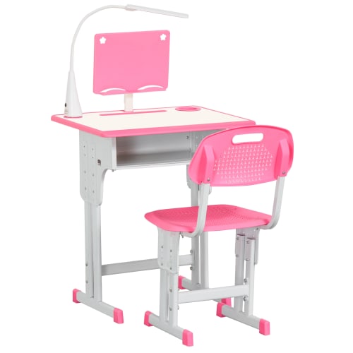 Modulo scaffali per scrivania a 2 cassetti rosa e grigio Blush