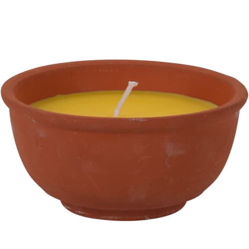 Déco Jarres et cache-pots | Bougie citronnelle avec pot en terre cuite - OI62807