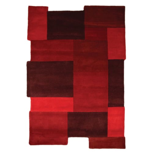 Tappeto design sagomato rosso 120x180 cm FR DESIGN