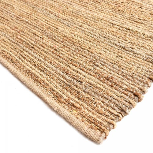 Tapis de salon en jute beige 80x150 cm MASIE