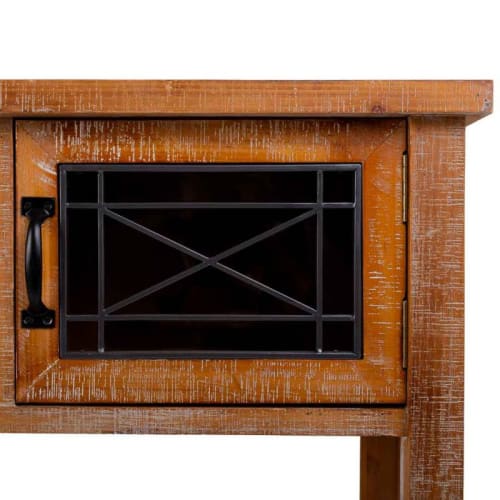 ZINEK Recibidor/consola estrecha de madera maciza de abeto HANNUN