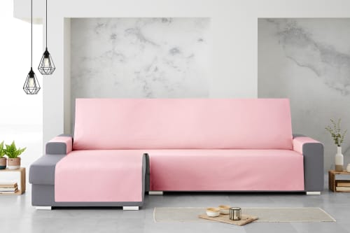 Protector de sofá rosa chaise izquierda 280 ROYALE | Maisons du Monde