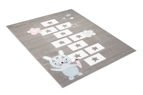 Tappeto per bambini grigio stelle multicolore 200x300 cm BABY