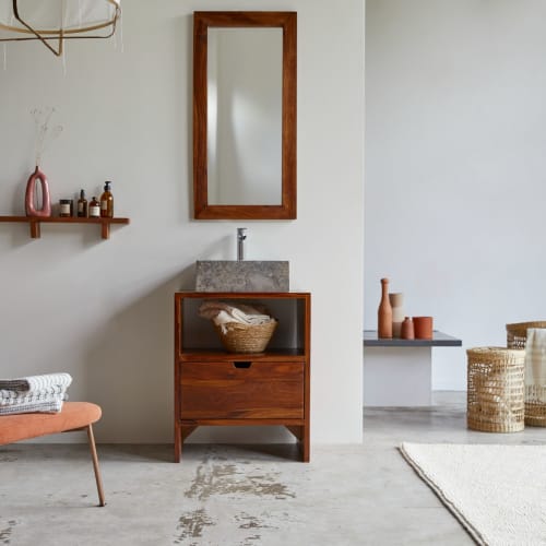Muebles de baño madera con lavabo - Wanda Collection