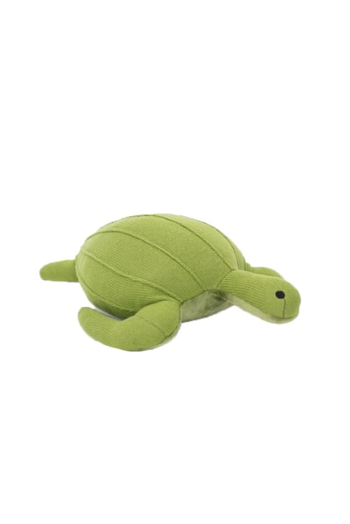 Cuscino tartaruga 100% cotone verde 45X33 cm
