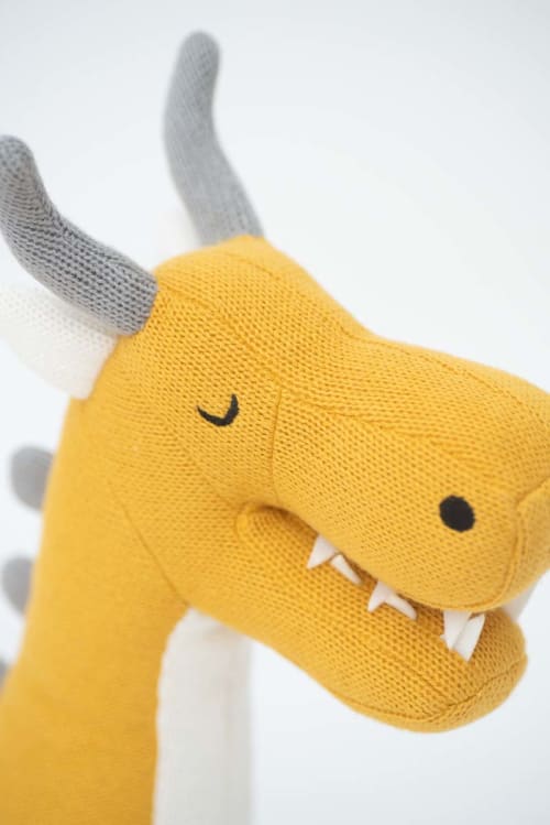 Peluche mini-girafe 100% coton jaune AMIGURUMIS MINI