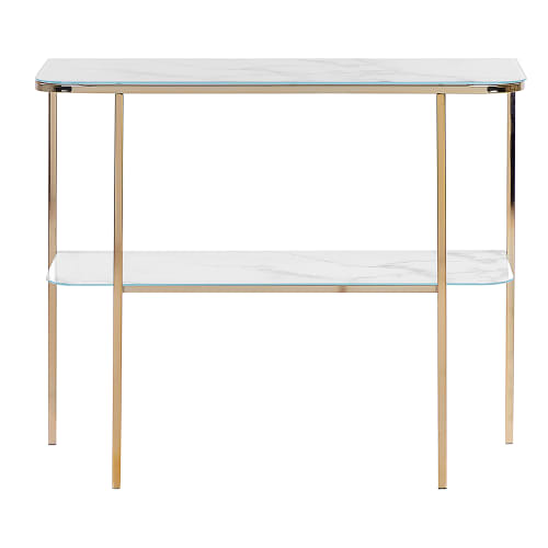 Tavolo consolle bianco 102 x 40 cm TOBAGO