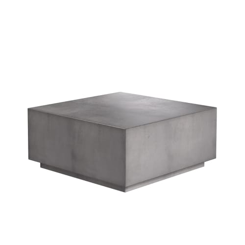 Table basse carrée en béton intérieur / extérieur