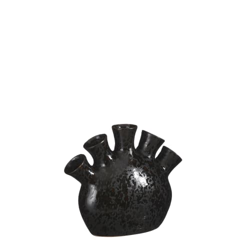 Vase en céramique couleur noir H21