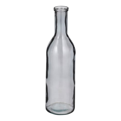 Vaso bottiglia in vetro riciclato grigio scuro alt.50 RIOJA