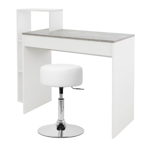 Vinsetto Armario para Impresora Mueble Auxiliar de Oficina Dormitorio  Cocina Salón 60x40x75,8 cm Blanco