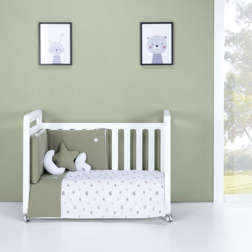 Set couette et tour de lit bébé 60x120 cm marengo · 9L2N-128 Stone Grey