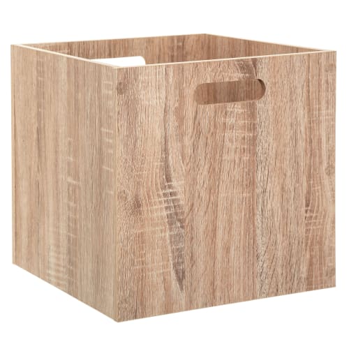 Boîte de rangement bois - 31x31x31cm | Maisons du Monde