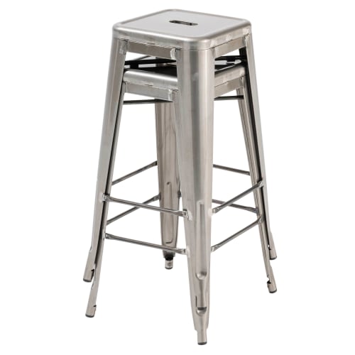 Tabouret ajustable de tailleur blanc