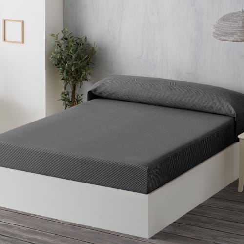 Pack 2 unidades plaids multiusos sofa cama gris claro 230x260 cm TRAMA