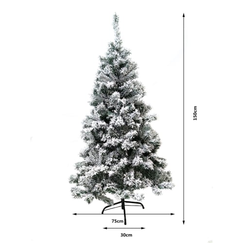 Couvre-pied de sapin de Noël en jacinthe d'eau tressé blanc 57cm
