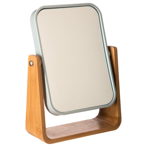 Miroir grossissant balançoire blanc sur pied - 16x6x22cm | Maisons du Monde