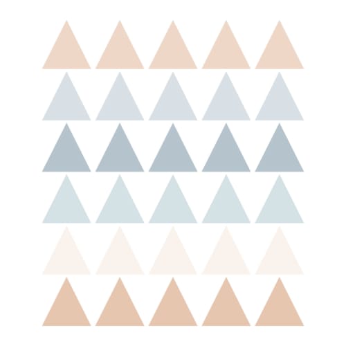 Stickers adesivi in vinile triangoli azzurro e beige TRIANGLES1