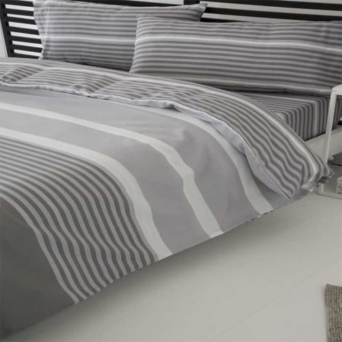 Nordica algodón poliéster gris 280 X 260 Cama de 200 | Maisons Monde