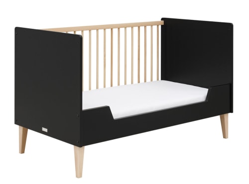 Cuna evolutiva 70x140cm LENA Bopita negro mate-natural