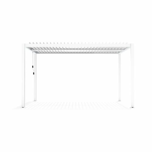 Pergola bioclimatica in alluminio bianca 3x4 m NIMBUS