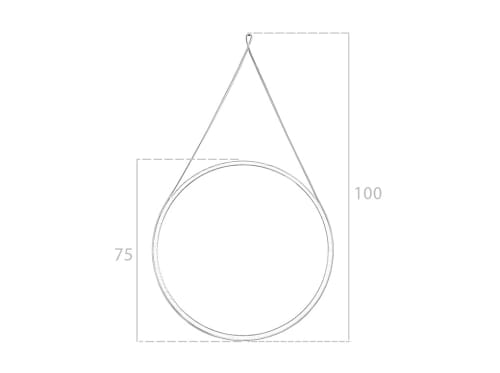 Specchio ovale in mindi chiaro 75 cm - Decorazione per il soggiorno -  Tikamoon