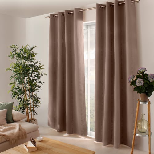 Rideau occultant isolant (135 x 240 cm) Nordica Beige - Rideau