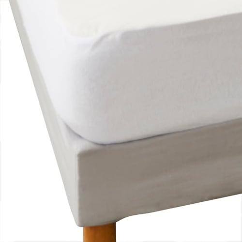 Protège matelas imperméable en coton blanc 160x200 cm HYGIENA