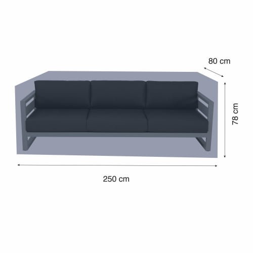 Funda muebles de jardín sofá XL 250x80x78 azul jeans - Protech KERAMA |  Maisons du Monde