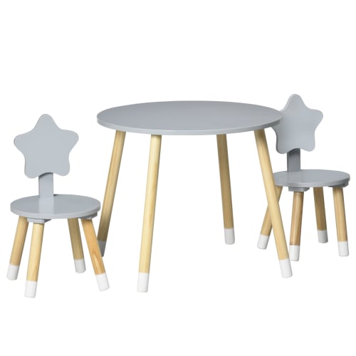 afijo Ciencias Sociales Descripción del negocio Muebles infantiles MDF, madera de pino gris 59x59x50cm _ | Maisons du Monde