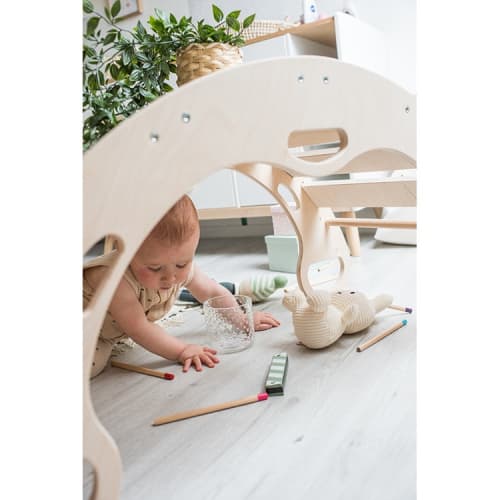 Arche Montessori enfant effet bois naturel 49x100x43cm | Maisons du Monde