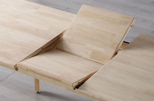 Table à rallonge 140/190x90 effet bois chêne noueux DALICE