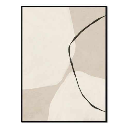 Poster con cornice nera - geometria astratta - 50x70 MINIMALISMO