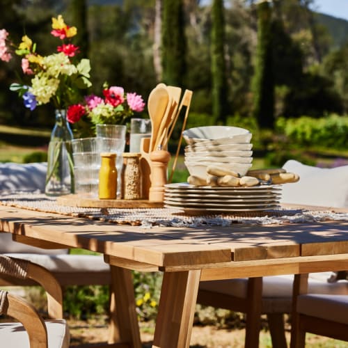 Ensemble de jardin table 200x100 et 8 chaises BOLONIA