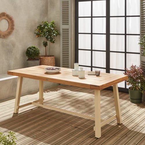 Mesa baja de jardín madera de acacia clara - Riviera - Kerama