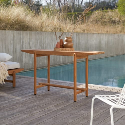 Mesa de jardín de terrazo premium gris 90 cm - Muebles de jardín - Tikamoon