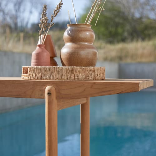 Tavolo da pranzo rotondo in teak 120 cm - Arredo da giardino - Tikamoon