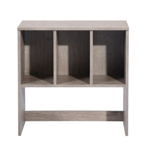 Tavolino da divano con 3 contenitori in legno Rovere SIDE TABLE