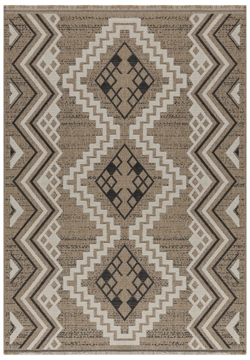 Tapis intérieur extérieur aspect jute - NAZAR RUGS - 200x290 cm