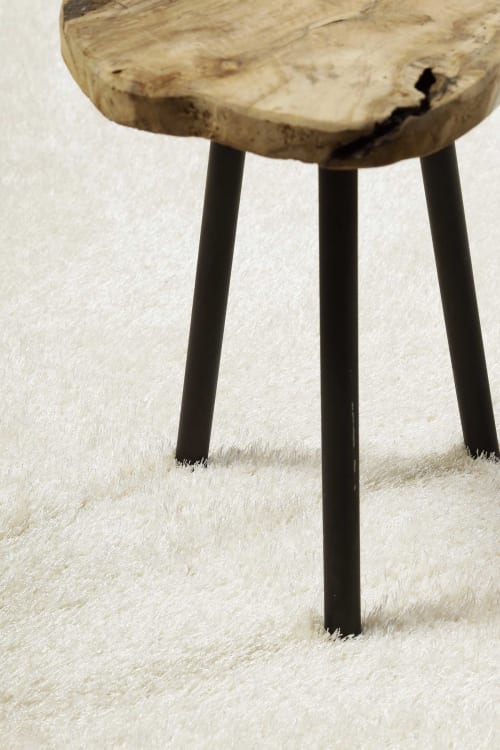 Moderner Hochflor Teppich creme #SWAGGER Maisons SHAG Monde weiß, | Schlafzimmer Wohn-, 120x170 du