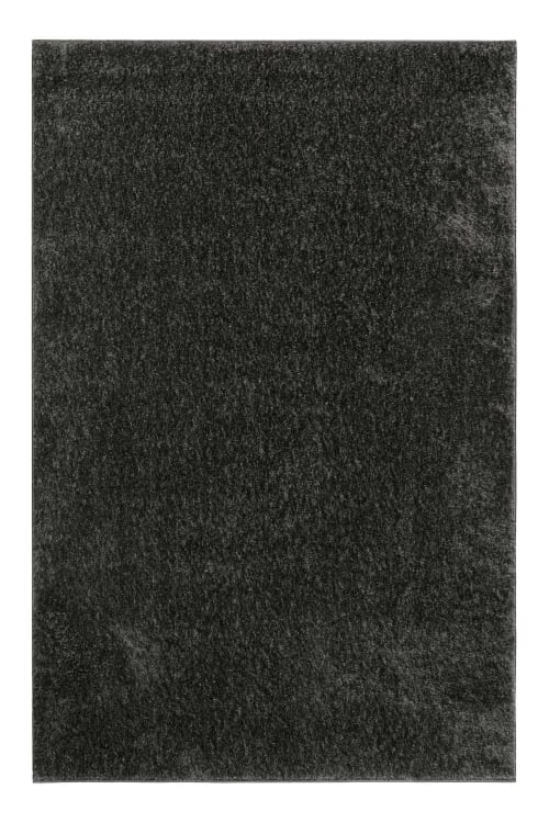 Moderner Hochflor Teppich anthrazit, #SWAGGER | du Schlafzimmer Wohn-, 80x150 SHAG Monde Maisons