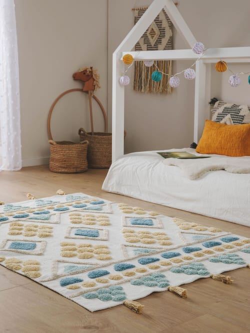 Tapis lavables pour enfants multicouleur 150x220 STARS