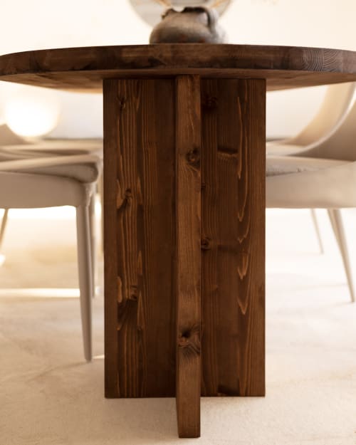 Decowood - Banco de Madera de Abeto Natural Maciza - Banqueta para el  Dormitorio, Cocina o Salón - Hecho