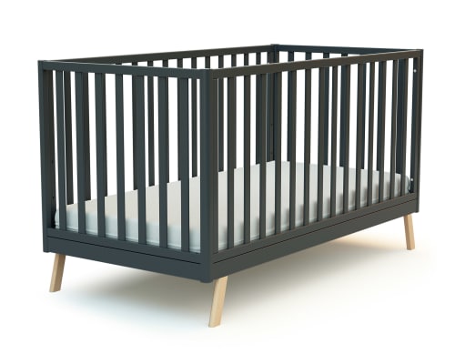 Lit bébé évolutif à barreaux bicolore 70x140 Mimizan