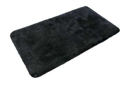 Alfombrilla de baño en microfibra, antideslizante, negro 55x65 PORTO  AZZURRO