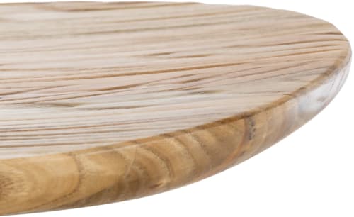 Tectake Set de 2 taburetes de bar Keynes madera industrial clara