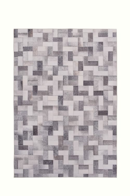 Tappeto a pelo corto 170 x 120cm - grigio / oro Cashmere