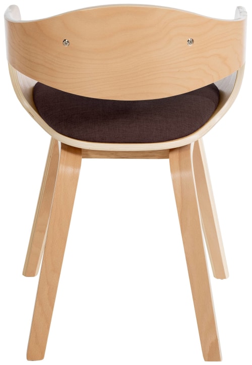 CLEM elección de color en silla de tela con reposabrazos patas en sillón de  hogar de diseño de fresno oscuro
