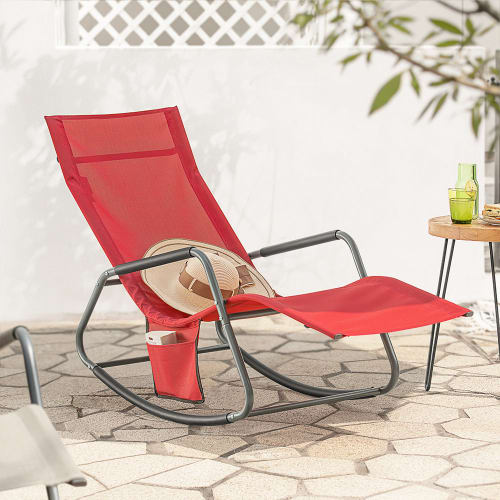 Tumbona/silla de playa plegable de metal topo Split